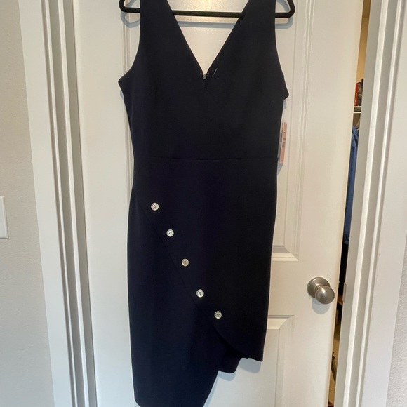 Nanette Lepore Navy Button Dress - Picture 3 of 12